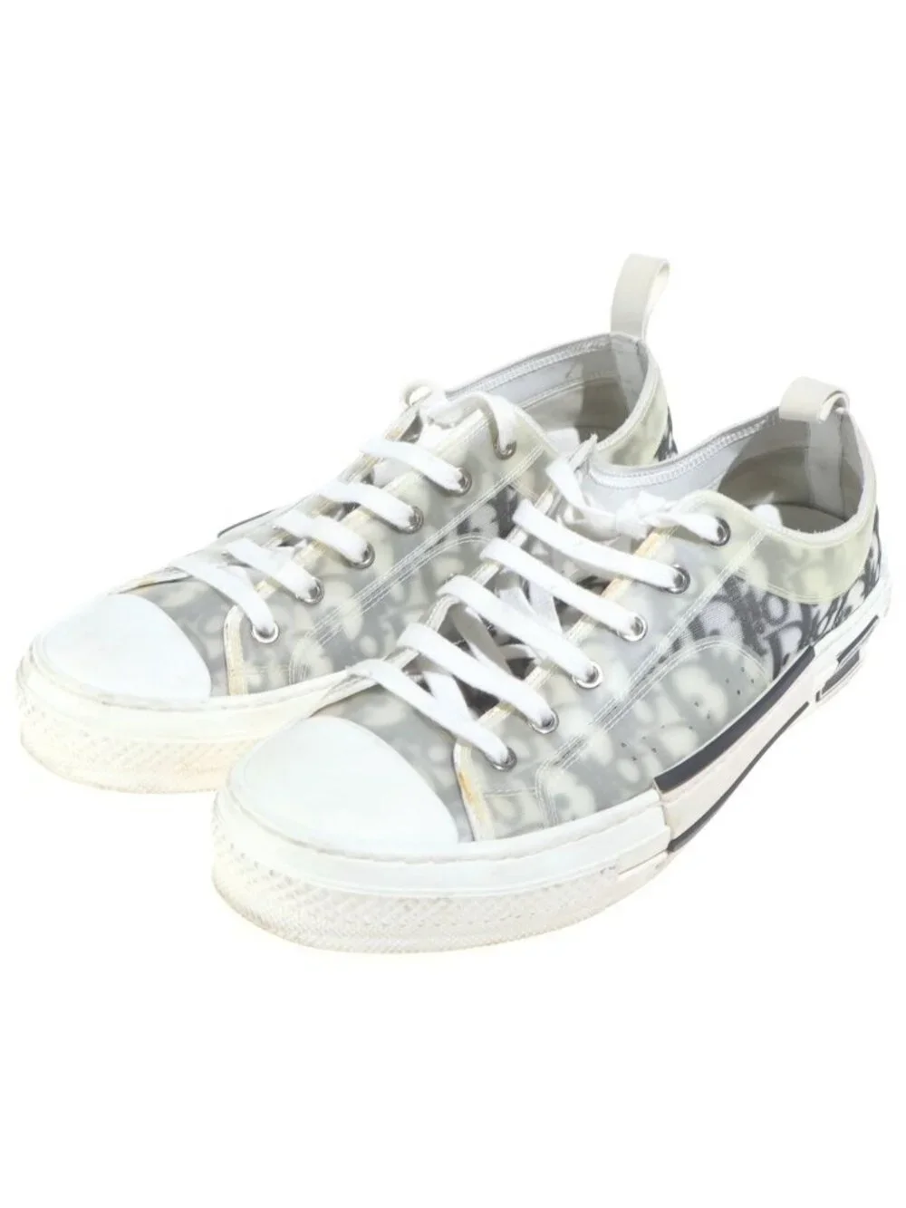 Dior Low Top Oblique Low Cut Sneakers White